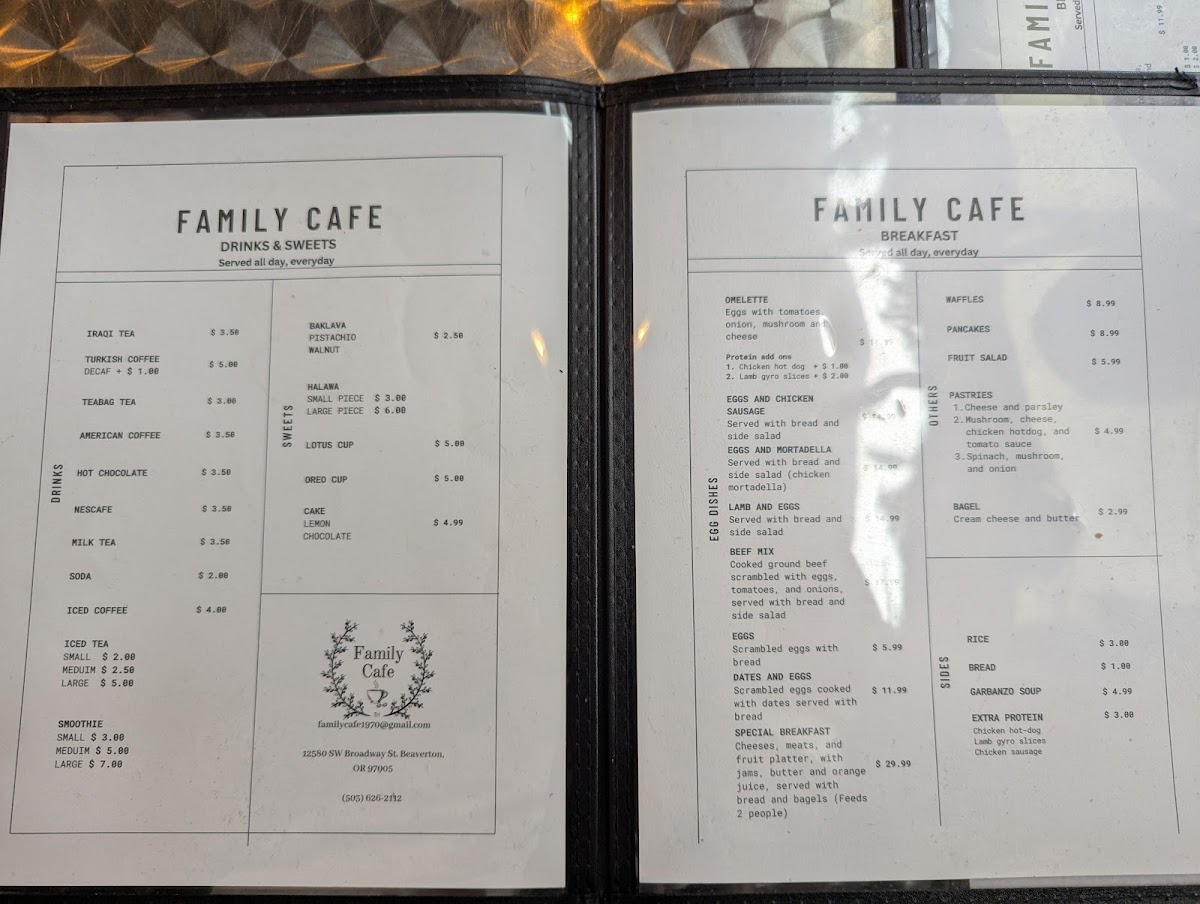Menu Family Café-2